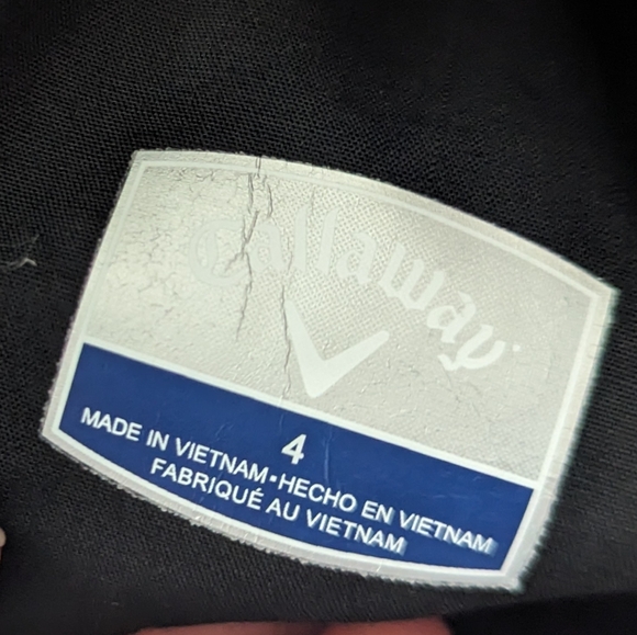 Callaway women's mid length golf shorts Black size 4 - Picture 3 of 5